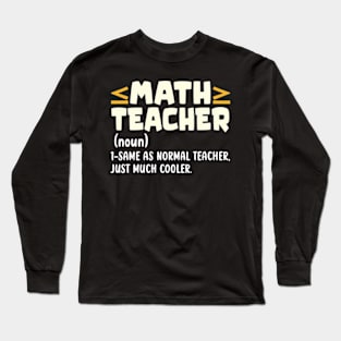 Math teacher Long Sleeve T-Shirt